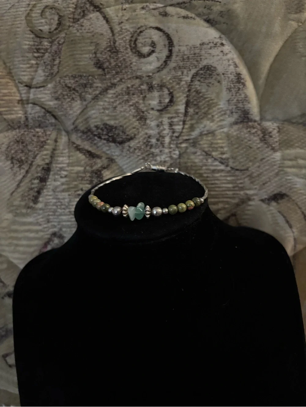925 Sterling Silver Vintage Multi-Stone Bracelet - 6.75 inches